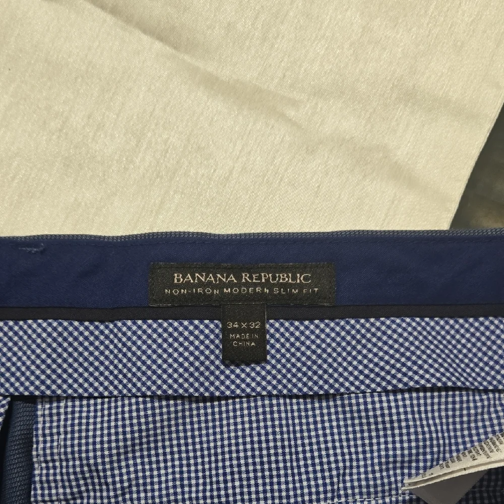 Banana Republic Men's Blue Slim Fit Pants Sz 34‎ X 32